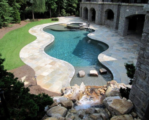 beautiful pool remodeling