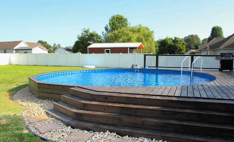 Above Ground Swimming Pool Deck Ideas