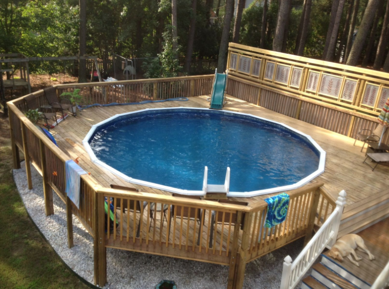 Above Ground Swimming Pool Deck Ideas